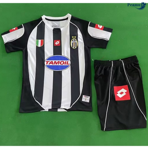 Camisola Futebol Retrô Juventus Crianças Principal Equipamento 2002-03