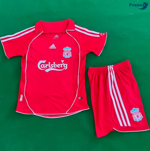 Camisola Futebol Retrô Liverpool Crianças Principal Equipamento 2006-08