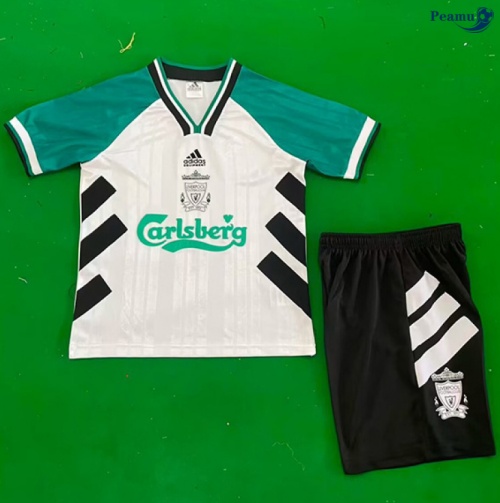 Camisola Futebol Retrô Liverpool Crianças Alternativa Equipamento 1993-95