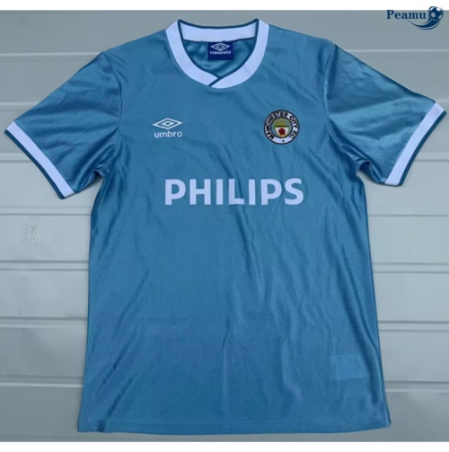 Camisola Futebol Retrô Manchester City Principal Equipamento 1986-87