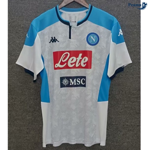 Camisola Futebol Retrô Naples Equipamento Blanco 2019