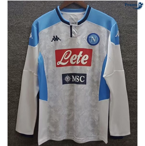 Camisola Futebol Retrô Naples Equipamento Blanco Mangas compridas 2019