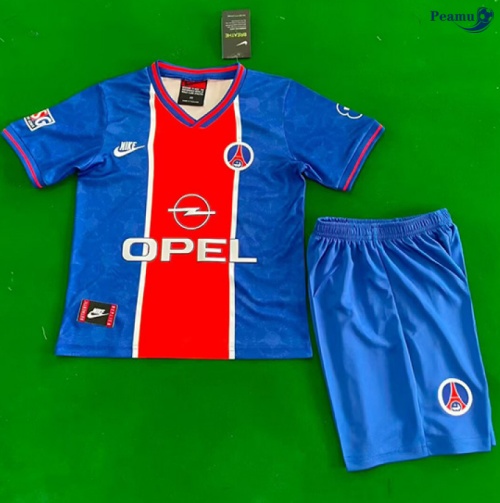 Camisola Futebol Retrô PSG Crianças Principal Equipamento 1995-96