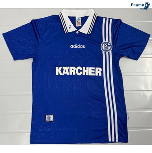 Camisola Futebol Retrô Schalke 04 Principal Equipamento 1996-97
