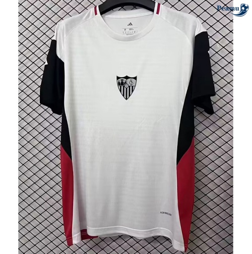 Camisola Futebol Sevilla Equipamento Training Blanco 2025-2026