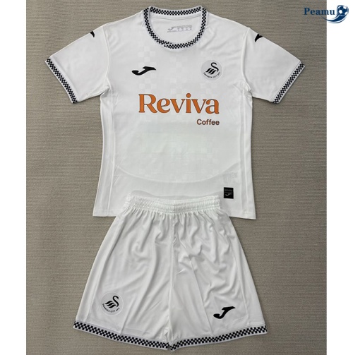 Camisola Futebol Swansea Crianças Principal Equipamento 2025-2026