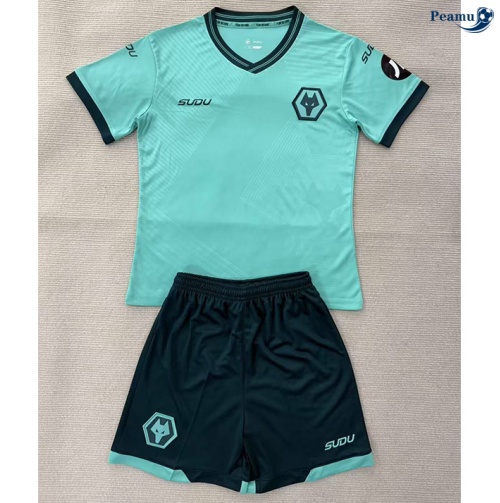 Camisola Futebol Wolverhampton Crianças Alternativa Equipamento 2025-2026