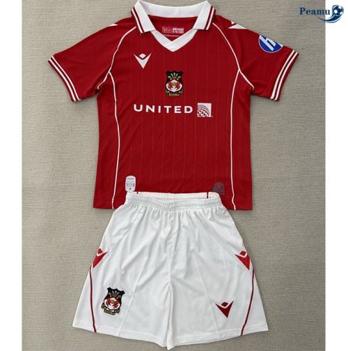 Camisola Futebol Wrexham Crianças Principal Equipamento 2025-2026