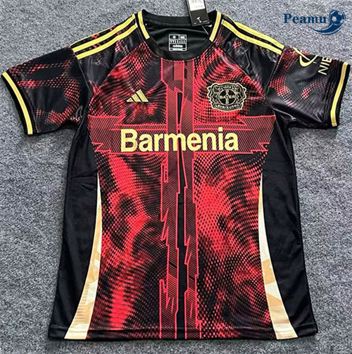 Novos Camisola Futebol Bayer 04 Leverkusen Equipamento preto 2024-2025