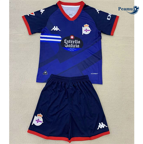 Novo Camisola Futebol Deportivo Crianças Alternativa Equipamento 2024-2025