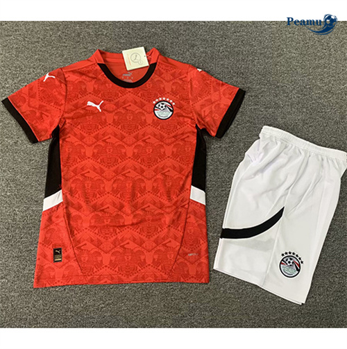 Loja Camisola Futebol Egypte Crianças Principal Equipamento 2024-2025