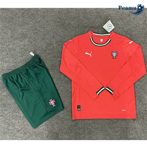 Vender Camisola Futebol Portugal Crianças Principal Equipamento Manga comprida 2025-2026