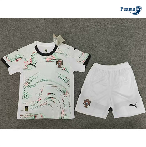 Novos Camisola Futebol Portugal Crianças Alternativa Equipamento 2025-2026