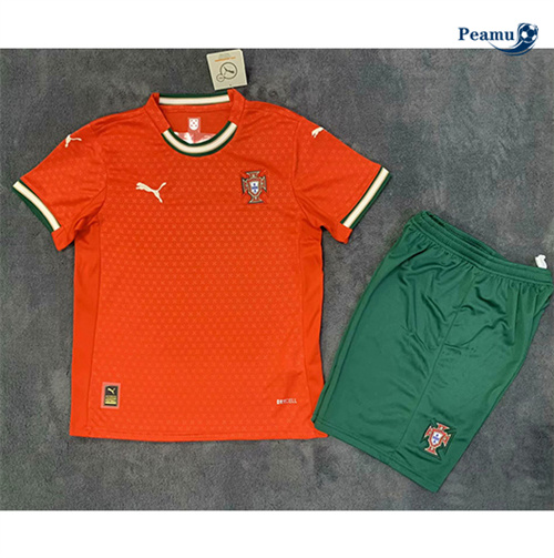 Criar Camisola Futebol Portugal Crianças Principal Equipamento 2025-2026