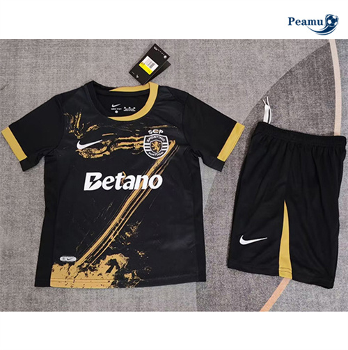 Novo Camisola Futebol Sporting Lisbon Crianças Terceiro Equipamento 2024-2025