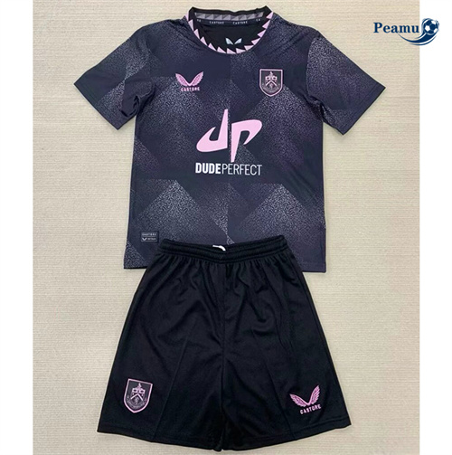 Novos Camisola Futebol Burnley Crianças Alternativa Equipamento 2024-2025
