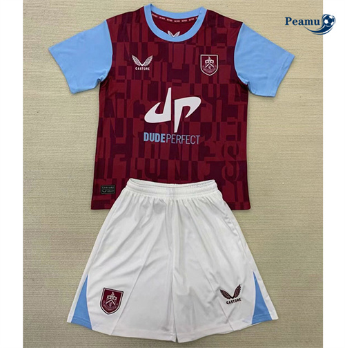 Criar Camisola Futebol Burnley Crianças Principal Equipamento 2024-2025