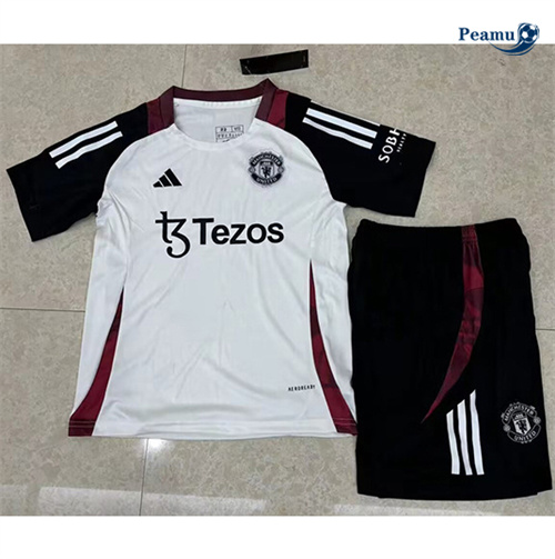 Comprar Camisola Futebol Manchester United Crianças Equipamento Training Blanco 2024-2025