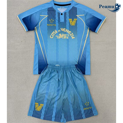 Oferta Camisola Futebol Veneza Crianças Equipamento Azul 2024-2025
