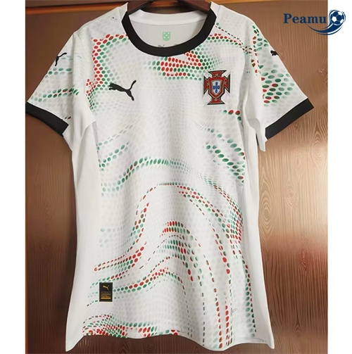 Novos Camisola Futebol Portugal Mujer Alternativa Equipamento 2025-2026