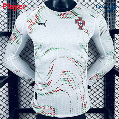 Novo Camisola Futebol Portugal Player Alternativa Equipamento Manga comprida 2025-2026