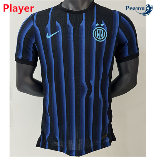 Novo Camisola Futebol Inter Milan Player Principal Equipamento 2025-2026