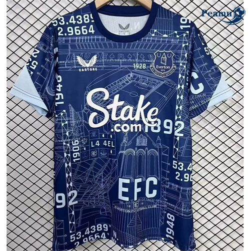 Novo Camisola Futebol Everton Equipamento Training 2025-2026