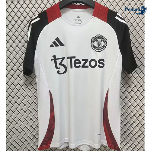 Novos Camisola Futebol Manchester United Equipamento Training Blanco 2024-2025