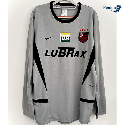 Novo Camisola Futebol Retrô Flamengo Equipamento Goleiro Manga comprida 2002-03