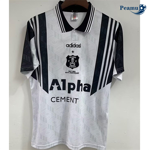 Novos Camisola Futebol Retrô Orlando Equipamento Blanco 1997