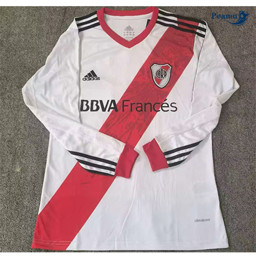 Novos Camisola Futebol Retrô River Plate Principal Equipamento Manga comprida 2013-14