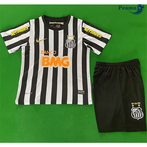 Loja Camisola Futebol Retrô Santos Crianças Alternativa Equipamento 2013