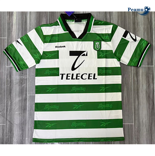 Novo Camisola Futebol Retrô Sporting Lisbon Principal Equipamento 1999-00