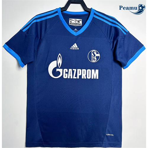 Novo Camisola Futebol Retrô Schalke 04 Alternativa Equipamento 2010-11