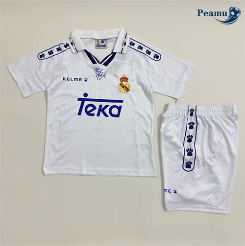 Oferta Camisola Futebol Retrô Real Madrid Crianças Principal Equipamento 1994-96