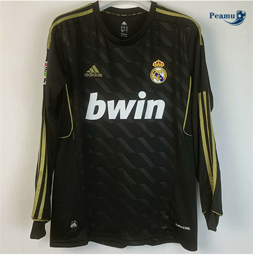 Criar Camisola Futebol Retrô Real Madrid Alternativa Equipamento Manga comprida 2011-12