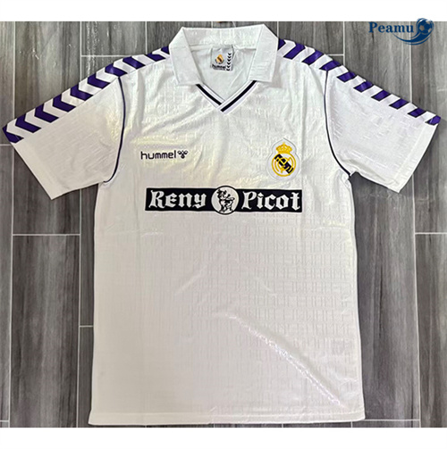 Novo Camisola Futebol Retrô Real Madrid Principal Equipamento 1989-90