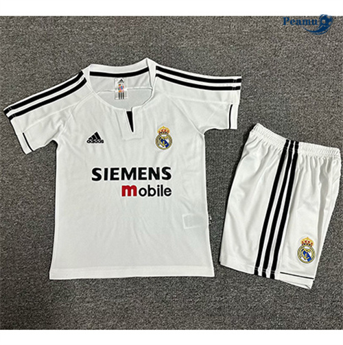 Oferta Camisola Futebol Retrô Real Madrid Crianças Principal Equipamento 2003-04