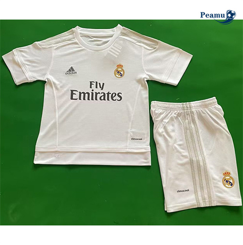 Comprar Camisola Futebol Retrô Real Madrid Crianças Principal Equipamento 2015-16