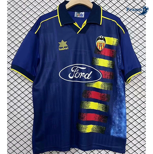 Novo Camisola Futebol Retrô Valencia Alternativa Equipamento 1996-97