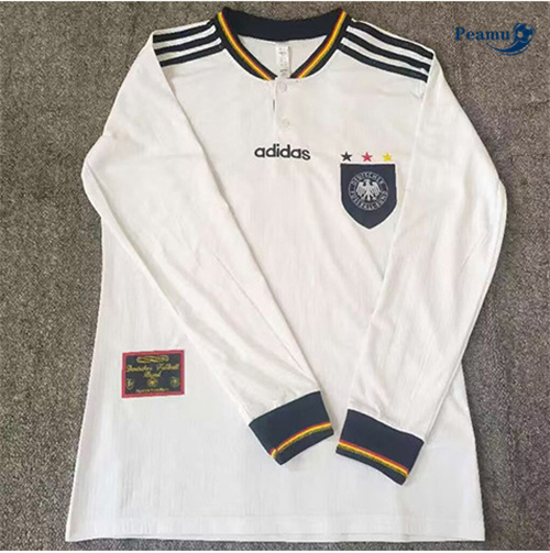 Oferta Camisola Futebol Retrô Alemanha Principal Equipamento Manga comprida 1996