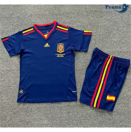 Criar Camisola Futebol Retrô España Crianças Alternativa Equipamento 2010