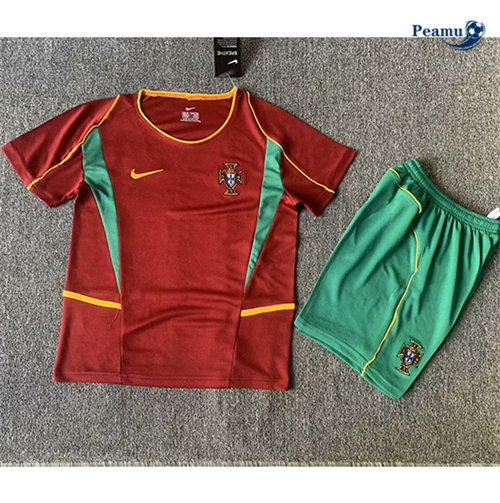 Comprar Camisola Futebol Retrô Portugal Crianças Principal Equipamento 2002