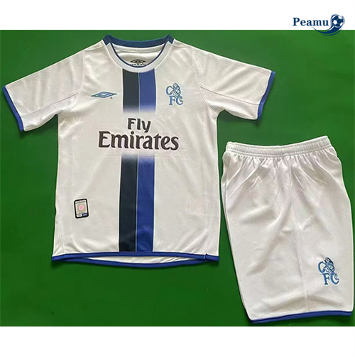 Comprar Camisola Futebol Retrô Chelsea Crianças Alternativa Equipamento 2003-05