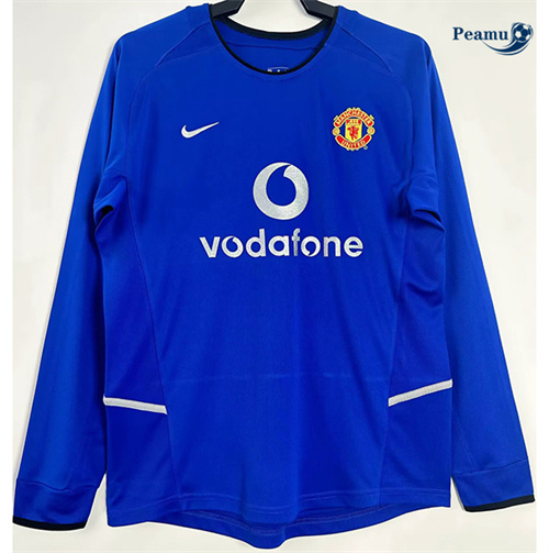 Novos Camisola Futebol Retrô Manchester United Terceiro Equipamento Manga comprida 2002-03