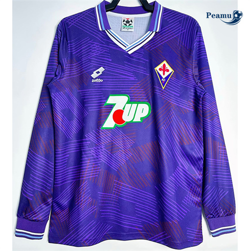 Loja Camisola Futebol Retrô Fiorentina Principal Equipamento Manga comprida