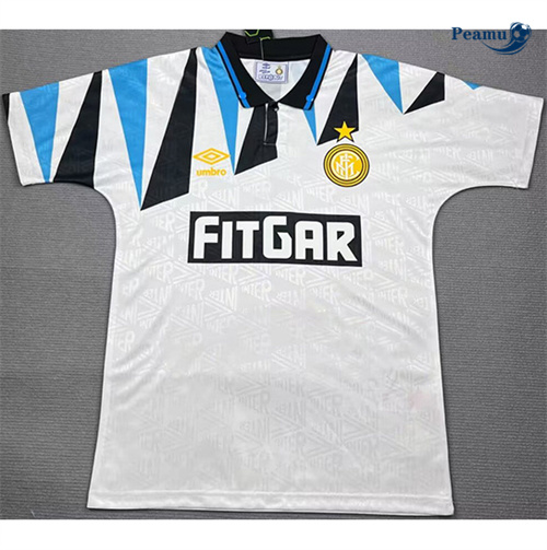 Novo Camisola Futebol Retrô Inter Milan Alternativa Equipamento 1991-92