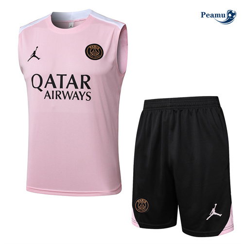 Oferta Camisola Futebol Paris Saint Germain Debardeur Training rosa 2025-2026