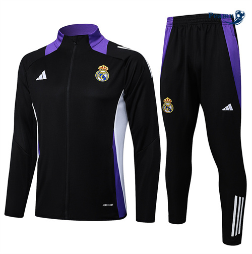 Loja Casaco de Fato de Treino Real Madrid preto 2025-2026