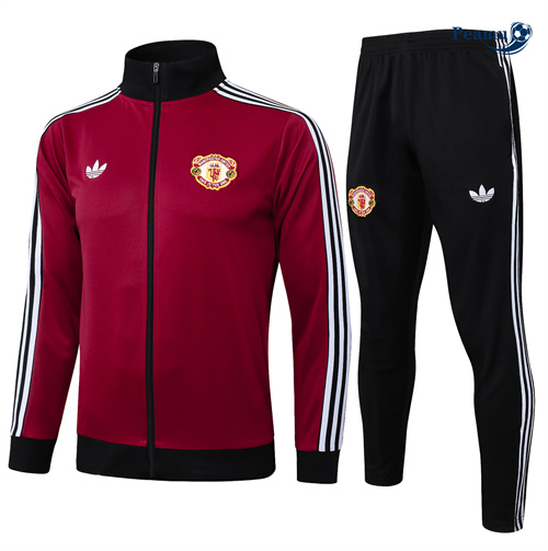 Vender Casaco de Fato de Treino Manchester United Vermelho granate 2025-2026